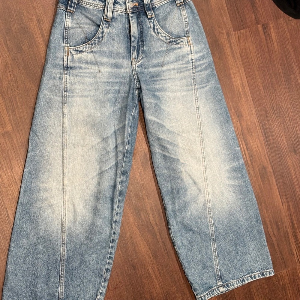 Pilcro NWOT Kenny High Rise Tapered Barrel Leg Jeans 27P Anthropologie Everyday - Picture 12 of 13
